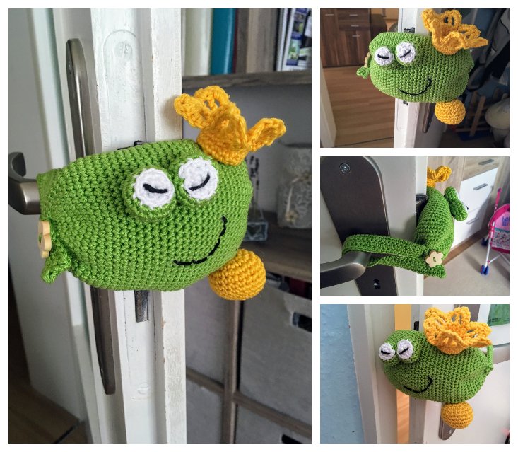 Blog-Inhaltsbild für 'Quakender Türstopper, kostenlose Häkelanleitung'